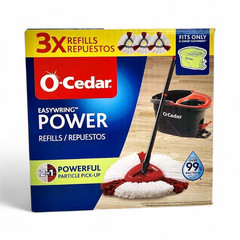 O-Cedar EasyWring Power Mop Head Refills 3-Pack