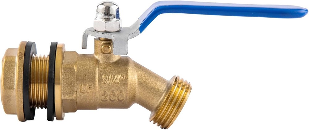 BILAL Brass Water Container/Rain Barrel Spigot, 3/4″ GHT 0.55 inches, 1 Pack