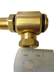 90° Swivel Hose Reel, Boom Swivel Brass 3/8 M x 3/8 F, 3000 PSI J.E. Adams