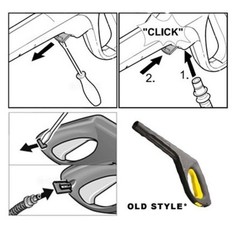 Karcher K Series Pressure Washer Hose Black C Clip Trigger K1 K2 K3 K4 K5 K6