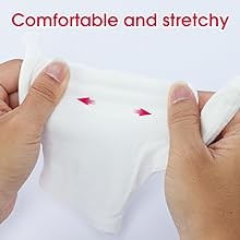 24 Pcs (12 Pair) White Cotton Gloves for Dry Hand Moisturizing, Cosmetic