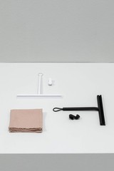 Brabantia Silicone Shower Squeegee Hook Dark Gray Anti Streak Cleaning Wiper