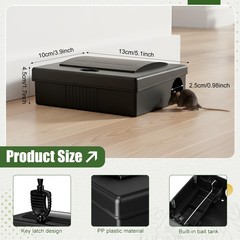 Mysora 12 Pcs Mouse Station with Key Reusable Rats Bait Stations Mice…
