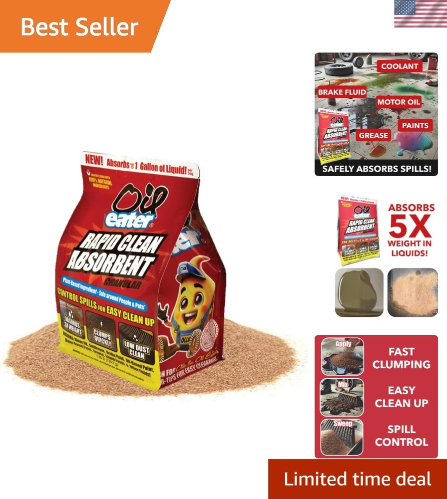 Versatile Rapid Clean Absorbent for Oil, Paint & Food Spills – Low Dust Formula