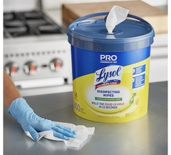 Lysol 800 Wet Disinfecting Wipes Refillable Self Dispensing Container 159.6 Oz