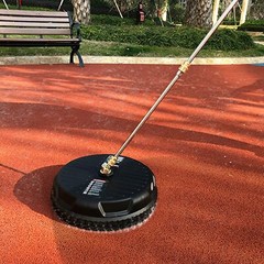 3600PSI 15″ Pressure Washer Surface Cleaner w/ 2 Extension Wand & Quick Connect