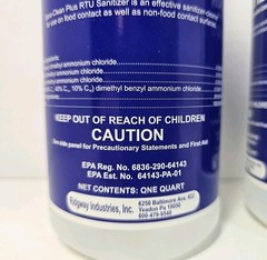 Pack Of 3 Ridgway’s SANA-CLEAN PLUS RTU SANITIZER Cleaner & Deodorizer