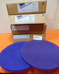 Taski & Johnson Diversey 19″ Purple Cleaning Pads – 20 total