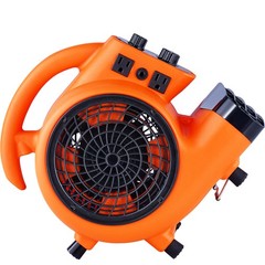 VEVOR Floor Blower Fan Air Mover 1000 CFM 3-Speed 1/4 HP Floor Carpet Dryer