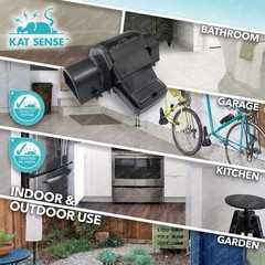 Kat Sense Covered Rat Trap & Chipmunk Trap, Prevents Accidental BLACK