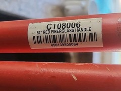 ABCO ct 08006 Commercial Mop Pole Handle 54″ x 1″ Red Set Of 3 Grease Beater