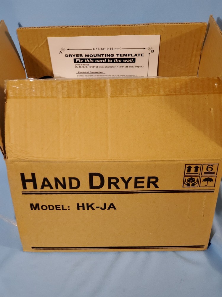 FastDry HK-JA04 (110V/120V) JETAirflow Hand Dryer; Polished Stainless Steel