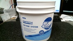 Kimtech 51677 WetTask Wiper Buckets White/Blue. 4PK. 55VP65 👀 GR8 BUY.