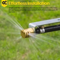 Boomless Spray Nozzle 1/2″ FPT #5 Orifices (90° & 180° Caps) 2.0 GPM @ 40 PSI