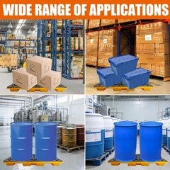 2 Drum Modular Spill Containment Platform, 2000LBS Capacity, 48″x24″x4″