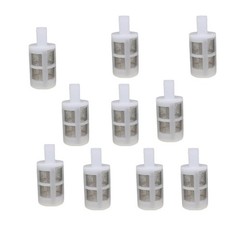 10 Pcs White Household Hose Filters 8mm Water Pump Stainless Brown