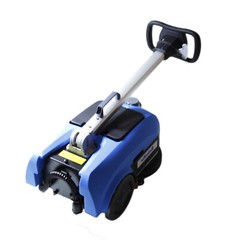 11″ 180 Deg Rotation Brush Walk Behind Floor Scrubber w/24V 12Ah Battry Powered