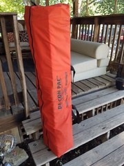 Portable shower Andax de con pac decontamination shower orange and black 