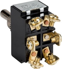 Toggle switch Momentary DPDT 6 screws termianls 20A 125A (ON)-OFF-(ON) 1/2HP