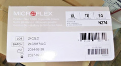 10 boxes Ansell Microflex 5mil Disposable Nitrile Gloves, size XL, full case