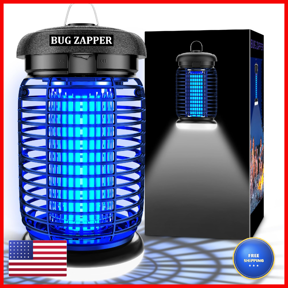 Luojibie Bug Zapper Outdoor Mosquito Zapper Led Light Fly Zapper Outdoor Indoor