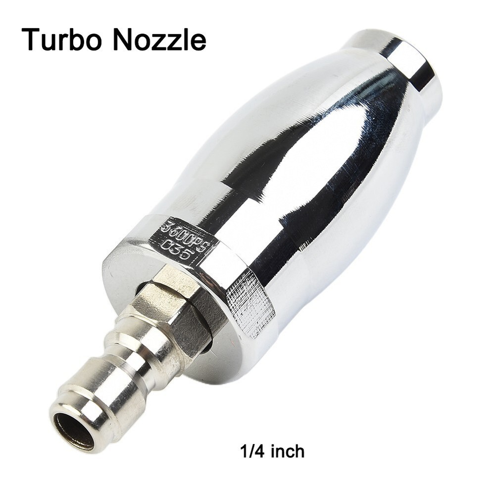 High-Pressure Washer 3600PSI Rotating Turbo Nozzle Spray Tip 1*4 Quick Useful
