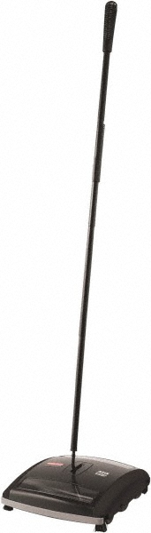 Rubbermaid 7-1/2″ Dual Brush Walk Behind Sweeper Manual, Rubber Wheels, Nylon…