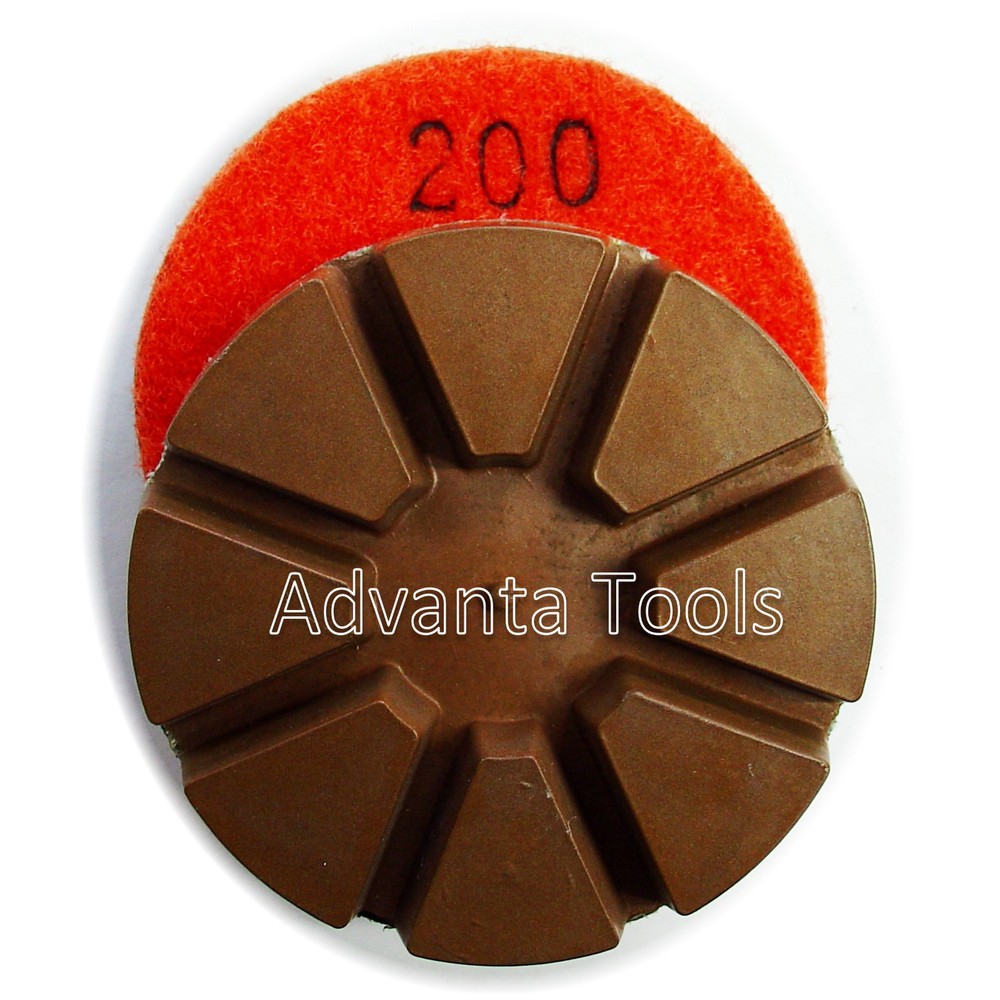 3” Metal Bond Diamond Polishing Pad for Concrete Floor – 200 Grit