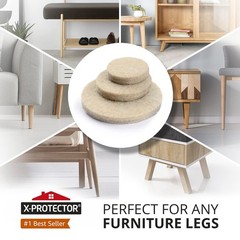 Felt Furniture Pads X-PROTECTOR 181 PCS 181 Beige, Round & Square, Beige