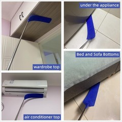 Retractable Gap Dust Cleaner Brush with Long Handle (30 to 100 43*5*3, Blue