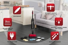 Electric Floor Cleaner Scrubber Buffer Polisher Machine Tile House Cleaning Room