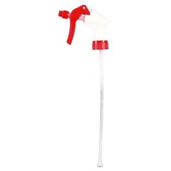 Impact Trigger Sprayer, 9.88″ Tube, Fits 32 oz Bottles, Red/White, 24/Carton