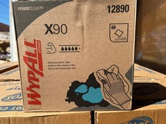 5x 68 wipes per box WypAll 12890 X90 Ultra Duty Cleaning Cloths BLUE 340 Total