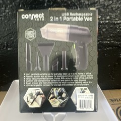 Connect Auto 2-in-1 Portable Vac USB Rechargeable 7.4V Bagless Blower