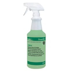 Diversey D03905 32 Oz. Clear, Polyethylene Preprinted Trigger Spray Bottle