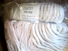 Box of 12 – Zephyr – Wipe Up – 8 Ply/32 oz, Screw Flat – Cotton Mopheads