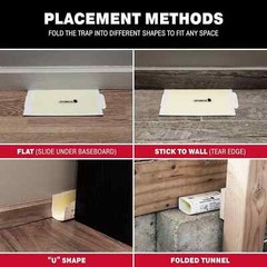 72 Catchmaster Mouse Glue Board Traps Peanut Butter Mice Insects Spiders etc