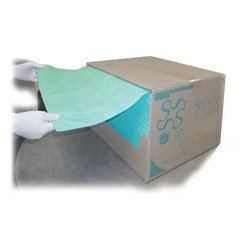 Spilfyter G-75 Sorbent Pad, 36 Gal, 16 In X 18 In, Universal, Green, 100 Pk