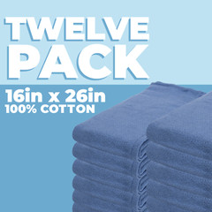 OR Towels, 16X26, Blue, 12/Pack