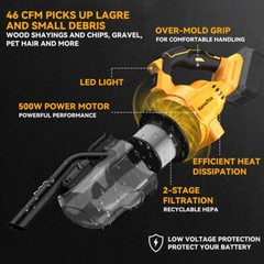 Cordless Vacuum for DeWalt 20V Battery, 5 in 1 Handheld Electric Vacuum Cleaner