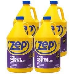 Zep Stain Resistant Floor Sealer – 1 Gallon (Case of 4) ZUFSLR128 – Durable,