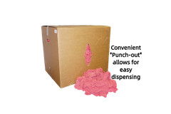 Pallet (12 Boxes) 1000 PC per Box Industrial Shop Rags Cleaning Towels Red 12×14