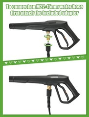 FOOCO Pressure Washer Gun Set, Max W.P. 2320PSI, 2320 PSI, Long Handle