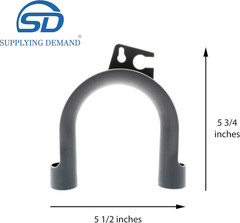 Supplying Demand WH41X10133 1168785 Clothes Washer U-Shape Drain Hose Gray