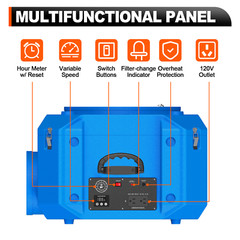 Industrial Air Scrubber 3 Stage w/ HEPA Filtration 500 CFM 110V