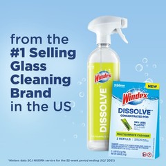 Windex Dissolve Concentrated Pods, 23 Fl Oz (Pack of 1), Starter Kit