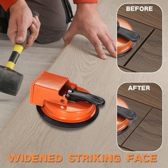 REXBETI Floor Gap Fixer Tool, Plank Repair Kit, Upgraded Improved, Orange