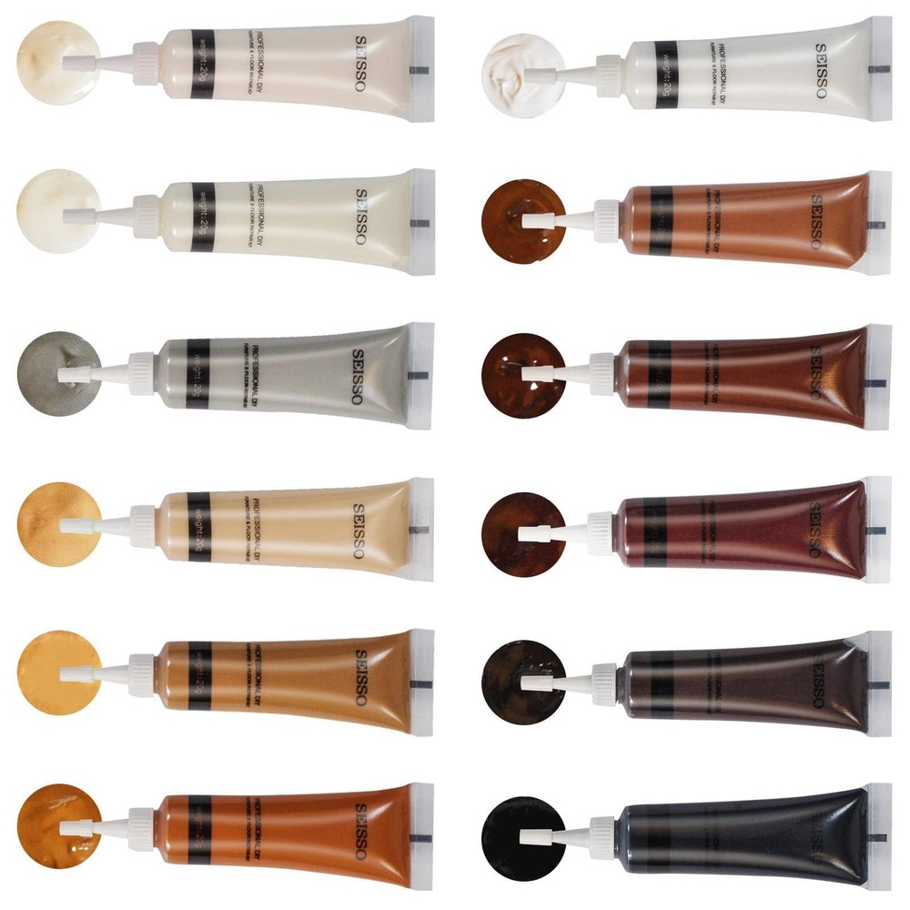 SEISSO Wood Repair Kit Touch up Paint Restore Any Wooden 12, 12Colors