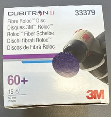 15-Pack 3M Cubitron II Roloc Fibre Disc 786C (33379), 2 in Dia, 60+ Grit, TR