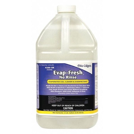 Nu-Calgon 4166-08 Evaporator Cleaner,Liquid,1 Gal,Clear